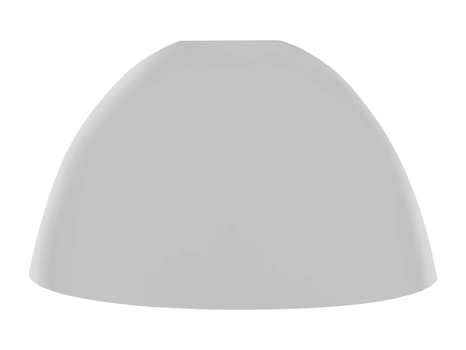 Abajur TOSEL QUOKA metal tigela cinza D25 x H15,5  cm