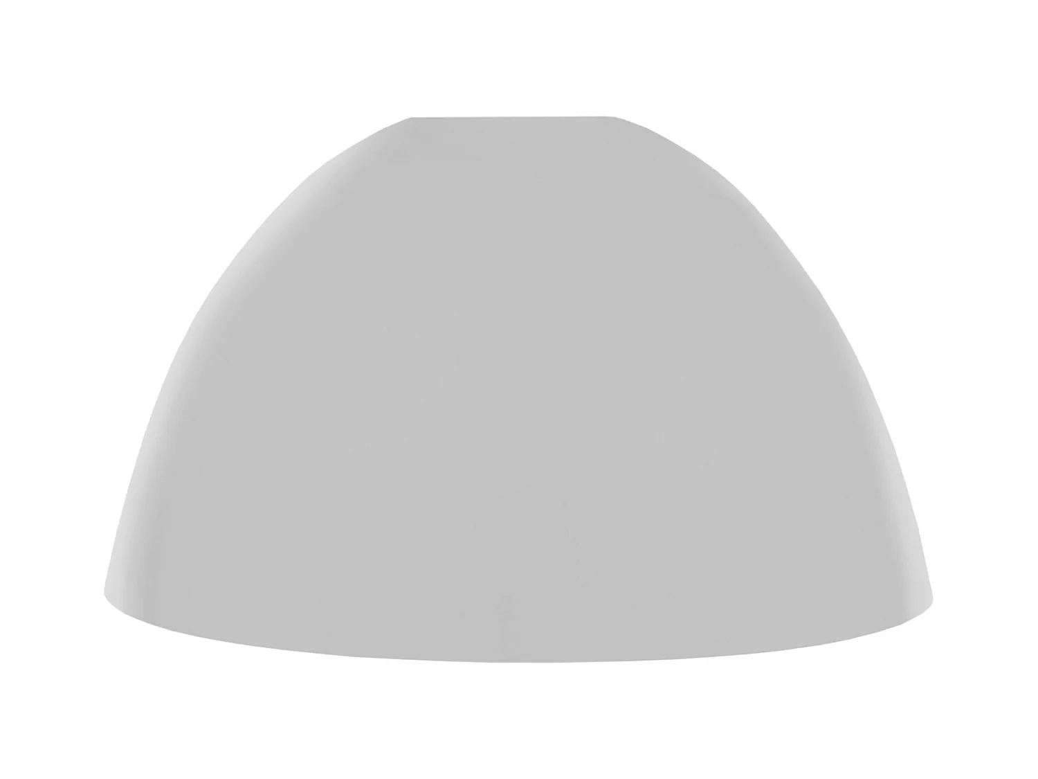 abat-jour métal,   gris 15,5 cm.