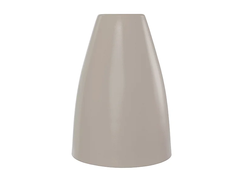 Abajur TOSEL LARSEN metal cônico taupe D15 x H21  cm