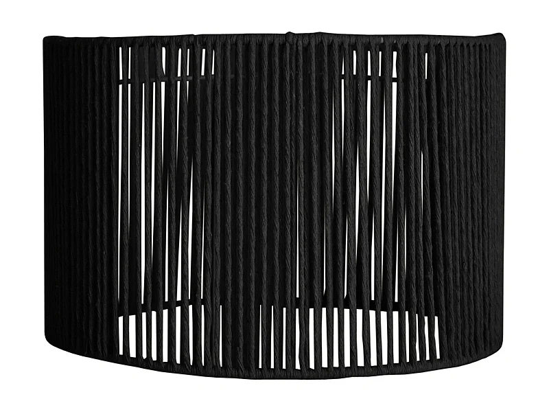 Abajur TOSEL TORTILLON tecido cônico cru D18 x  H39  cm