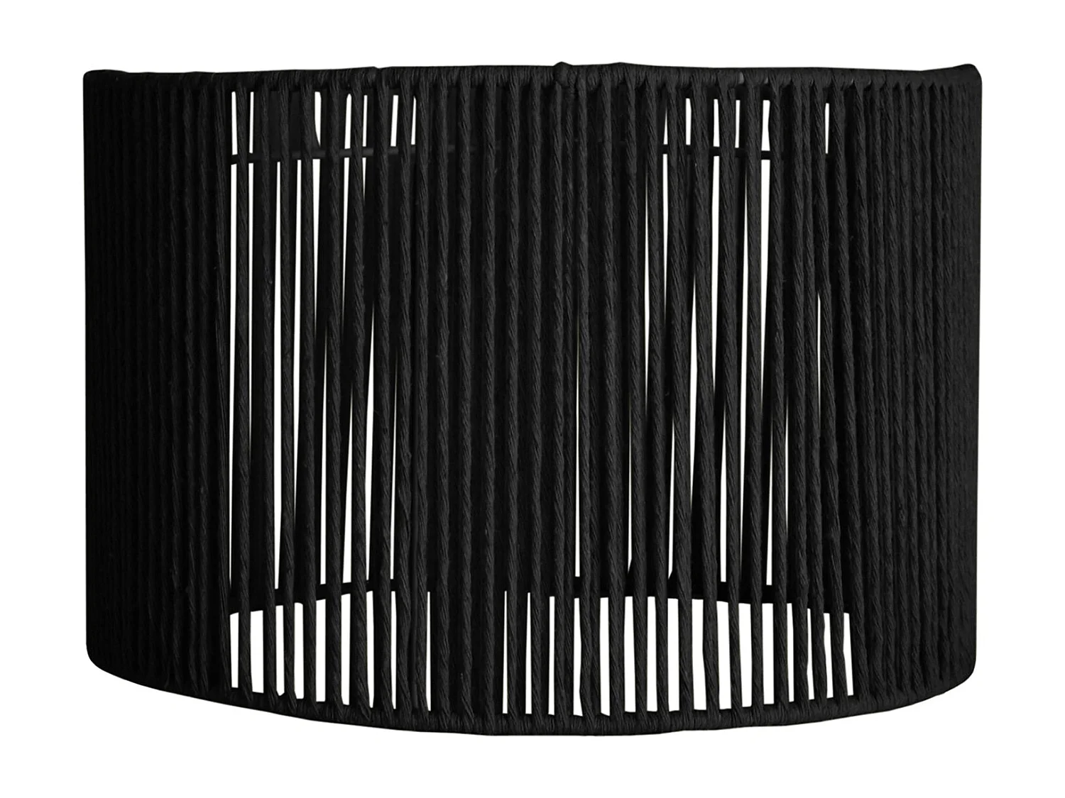 Pantalla TOSEL ,metal, fibra,Negro ,A20xD30xP30cm