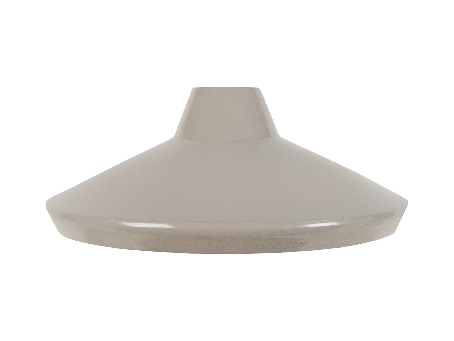 Abat-jour TOSEL ,métal,Gris ,H14xD33xP33cm