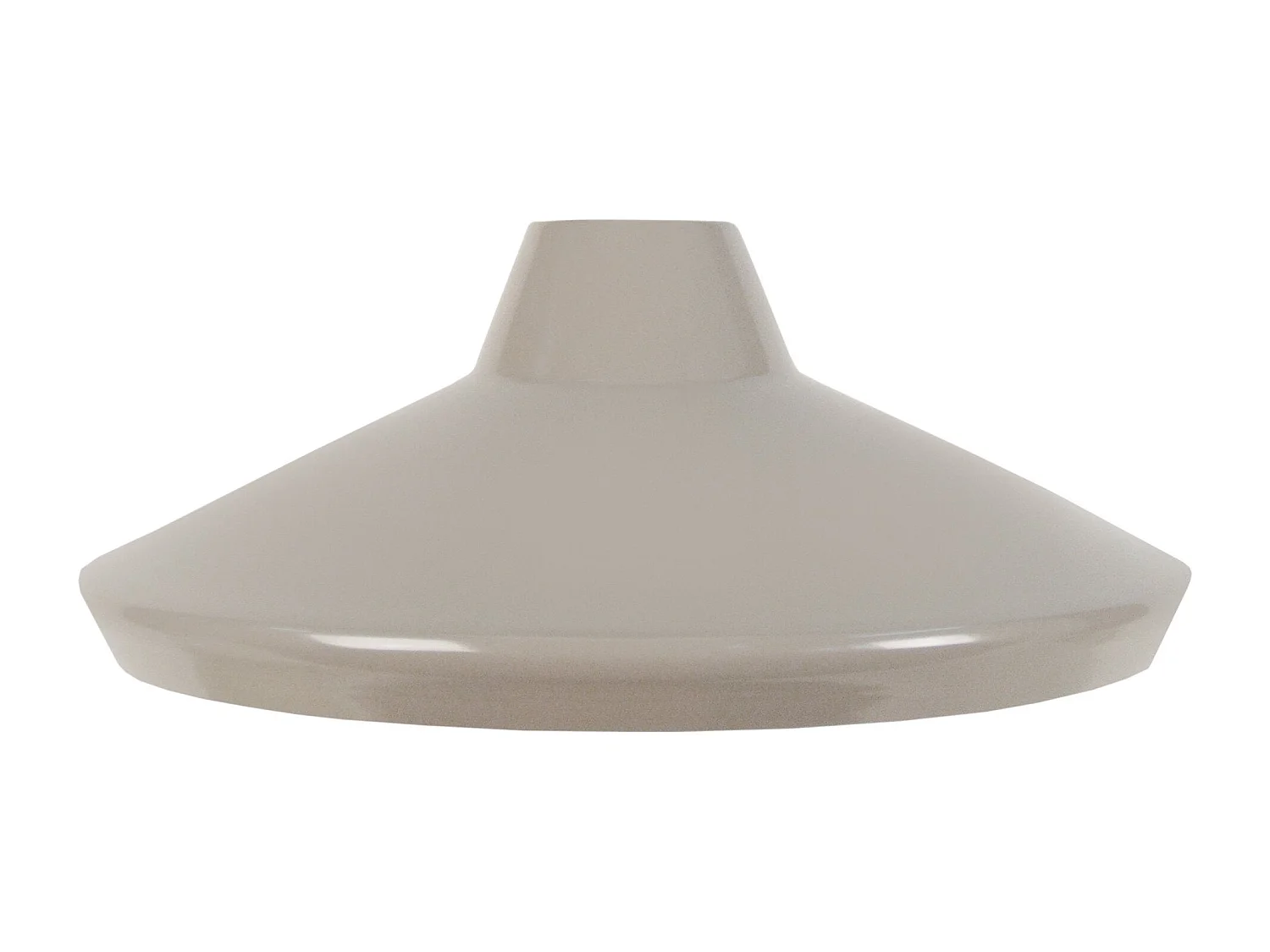 Abajur TOSEL VASTERVIK metal cônico taupe D33 x H14  cm