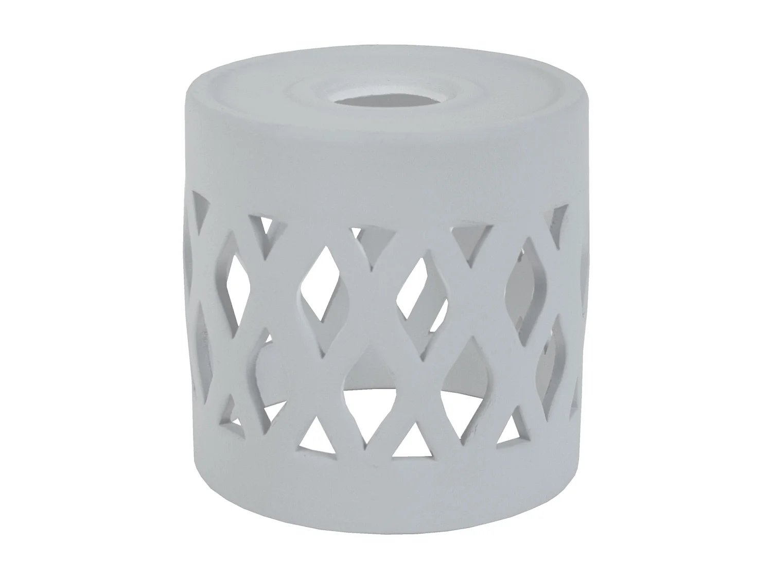 Abat-jour TOSEL ,céramique,Gris ,H14xD14,5xP14,5cm