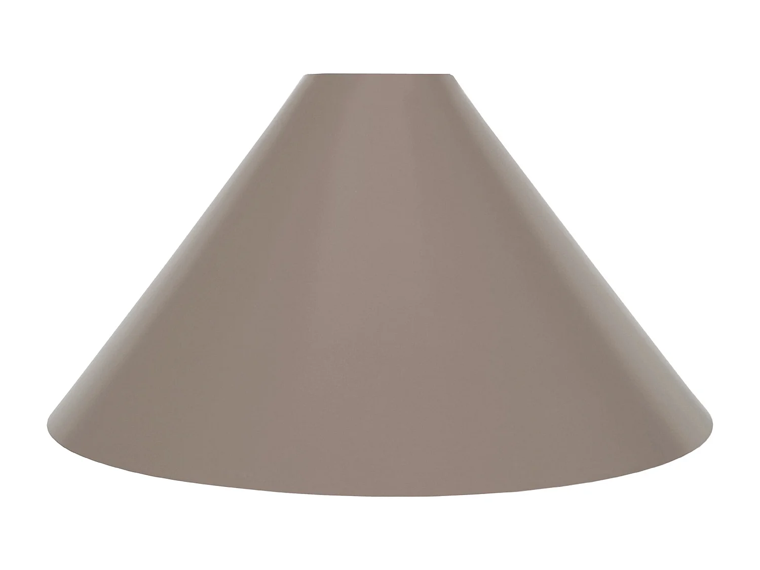 Abajur TOSEL KARRI metal cônico taupe D24 x H14  cm