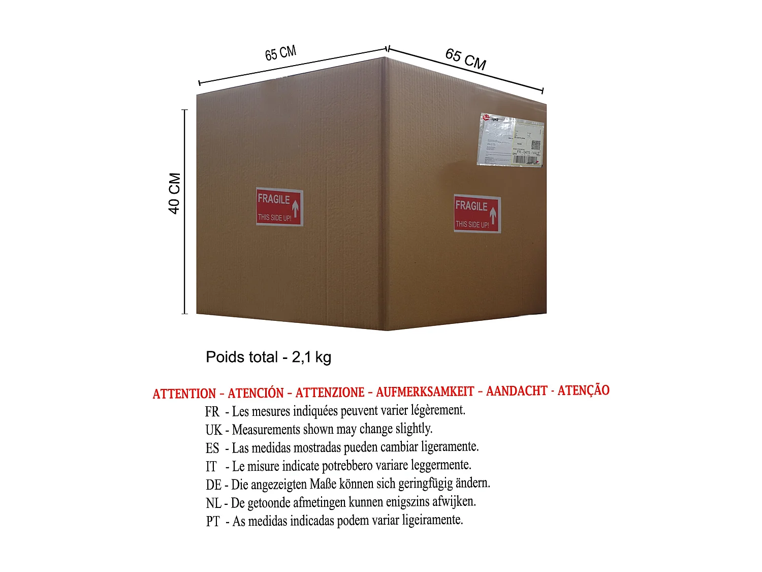 Abajur TOSEL KOLA tecido certo cinza D16 x  H29  cm