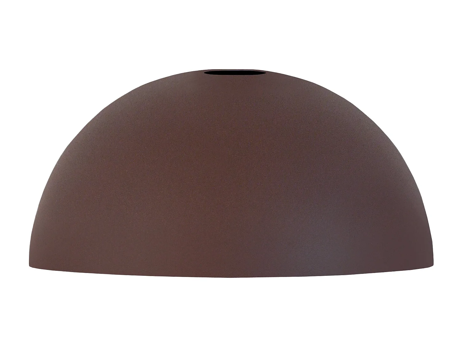 Abajur TOSEL HERBIE metal tigela castanho D29 x H14  cm