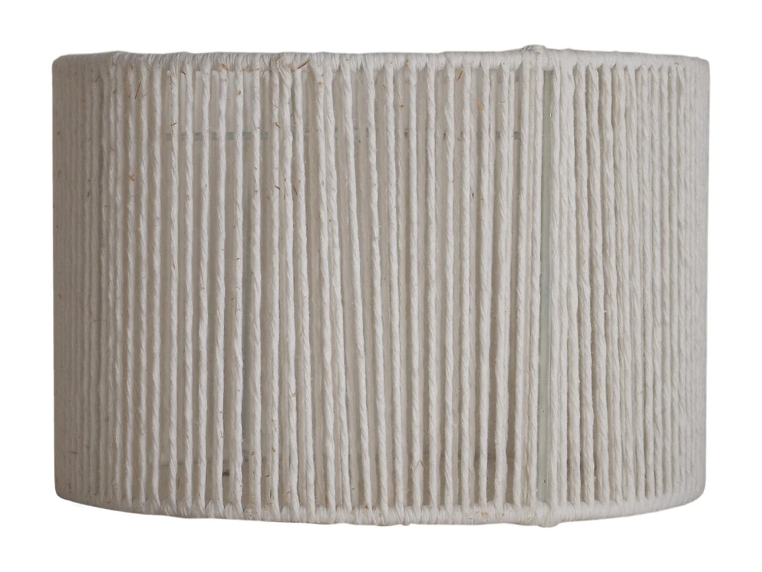 Pantalla TOSEL ,metal, fibra,Blanco, A 12xD18xP18cm