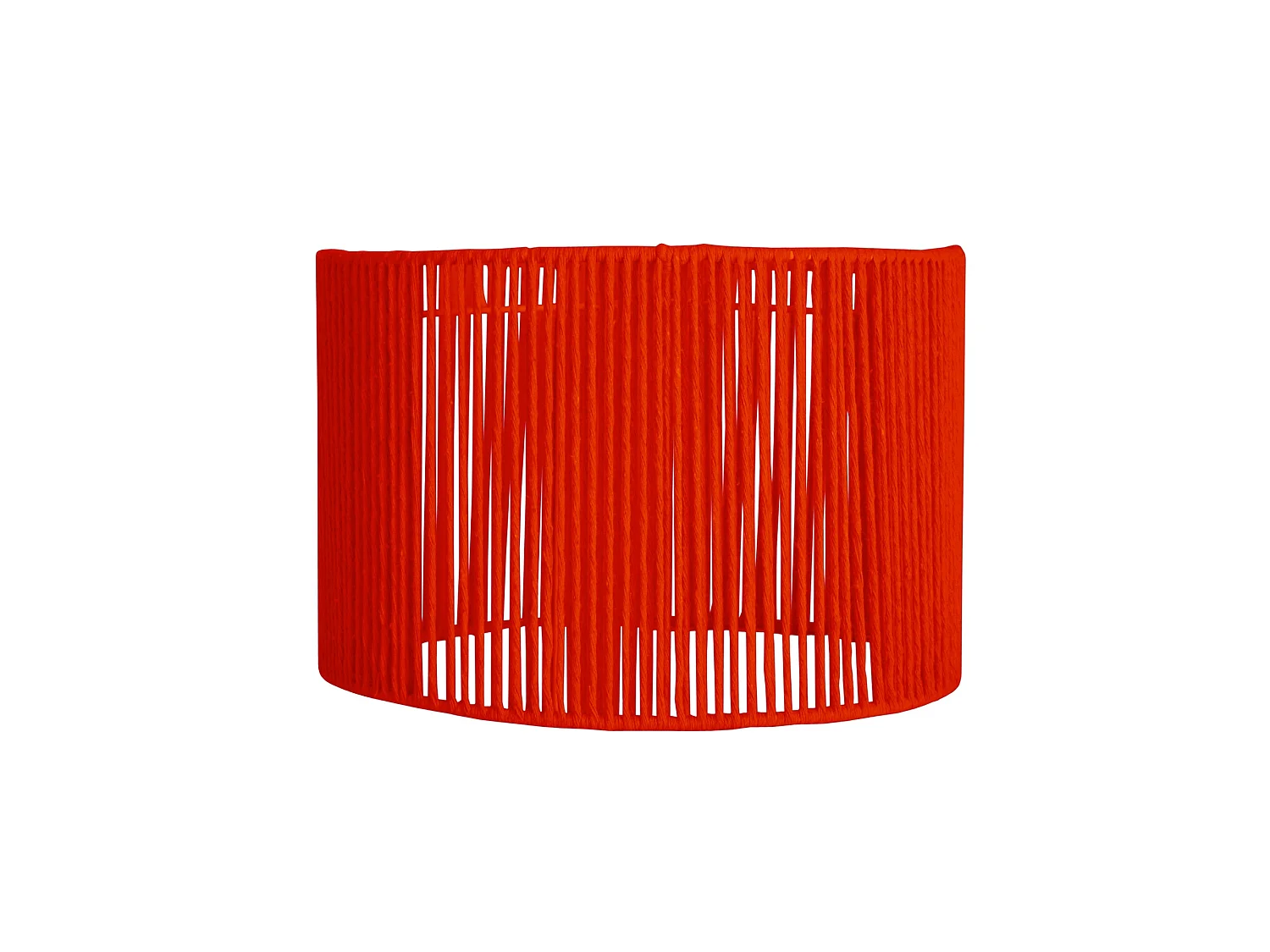 Abat-jour TOSEL ,métal,fibre ,Rouge ,H23xD50xP50cm