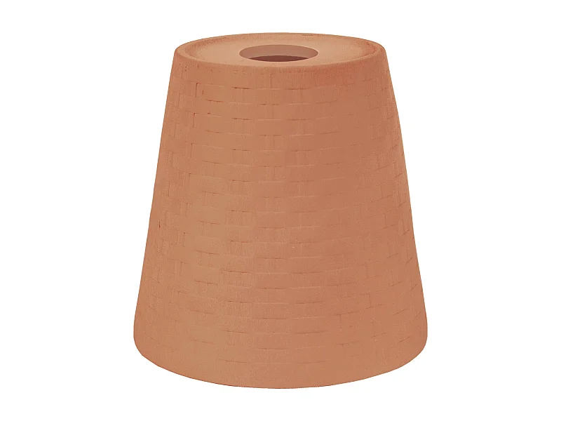 Abat-jour TOSEL ,céramique,Marron,H15xD16,5xP16,5cm