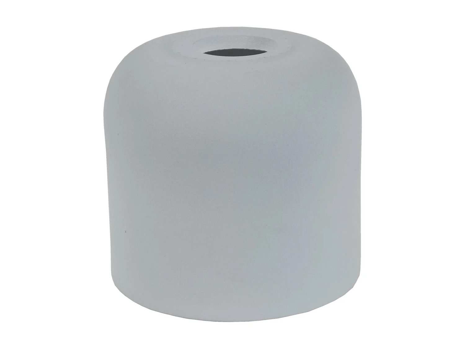 Abajur TOSEL FORNO cerâmica cilindro cinza D13,5 x H12,5  cm