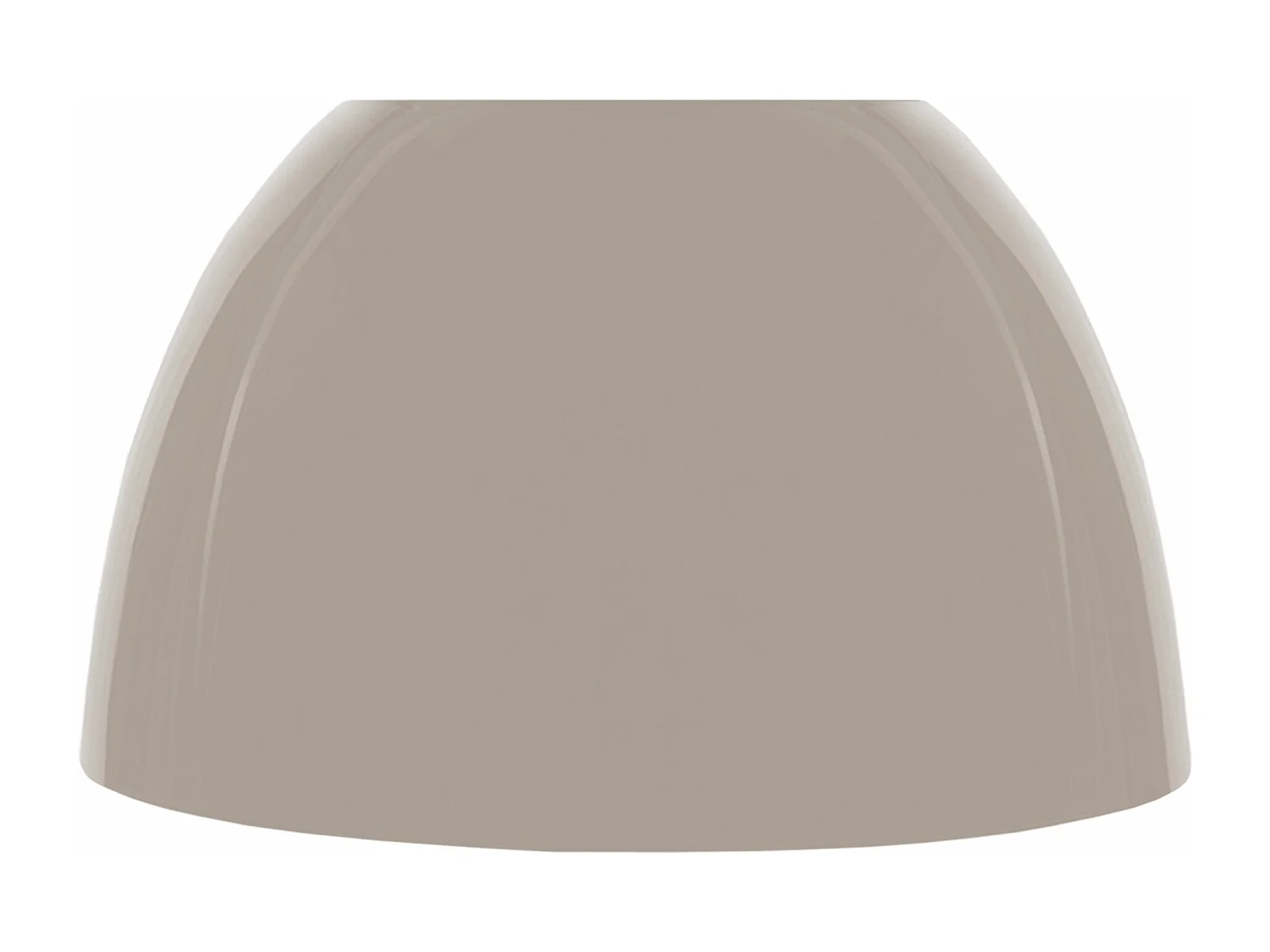Abajur TOSEL PLEXI plástico cúpula taupe D24 x H13  cm