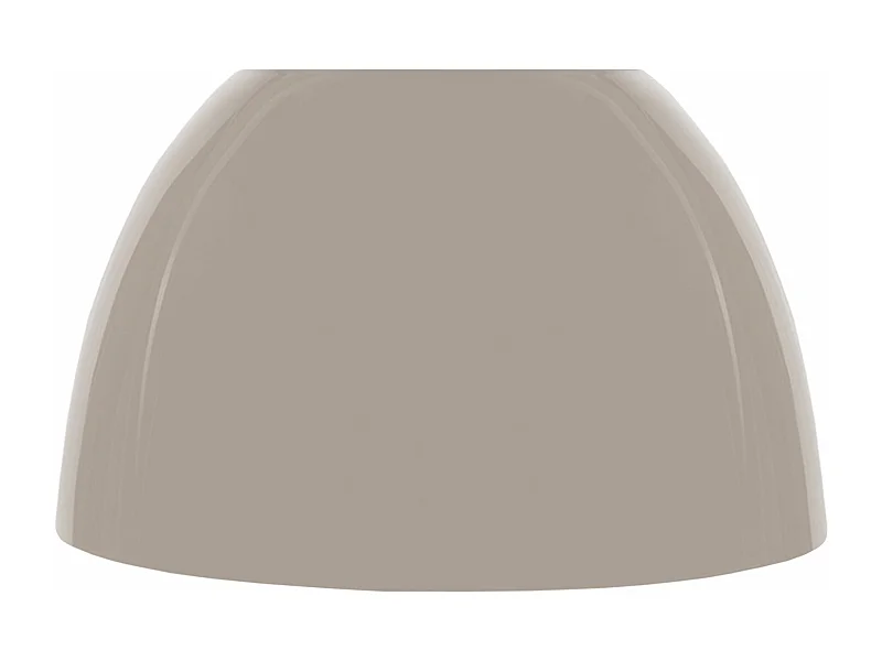 Abajur TOSEL PLEXI plástico cúpula taupe D24 x H13  cm