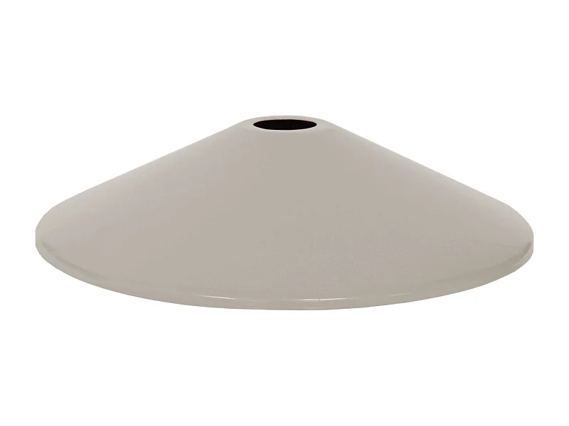 Abajur TOSEL MINGO metal cônico taupe D31 x H6.8  cm