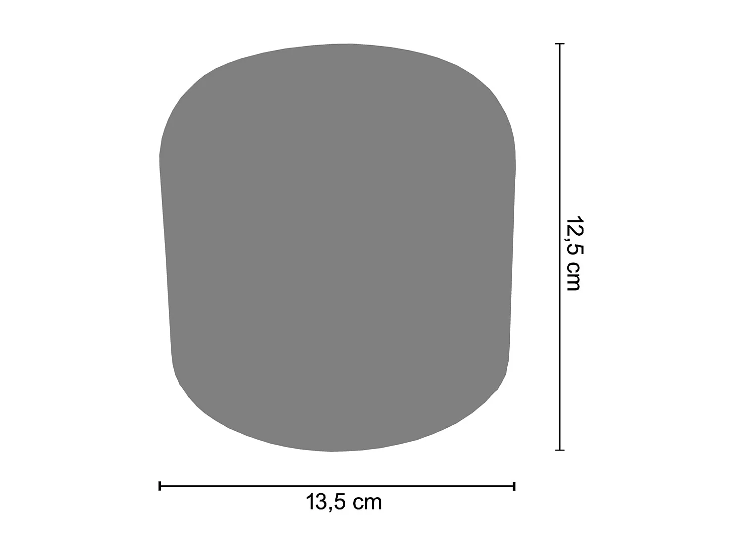 Abajur TOSEL FORNO cerâmica cilindro castanho D13,5 x H12,5  cm