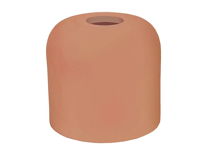 Abat-jour TOSEL ,céramique,Marron,H12,5xD13,5xP13,5cm