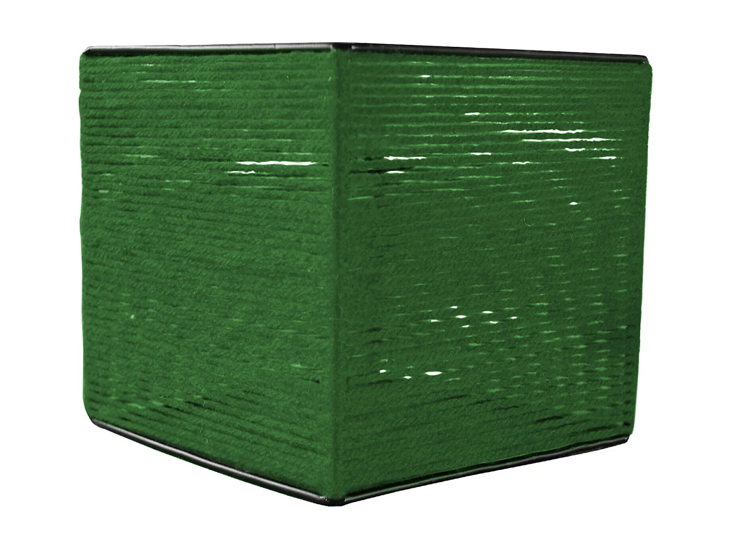 Pantalla TOSEL ,metal, fibra,Verde,A20xD20xP20cm