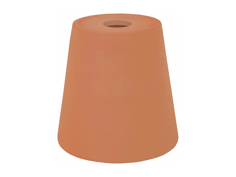 Abajur TOSEL VITRÉ cerâmica cônico castanho D18 x  H17  cm