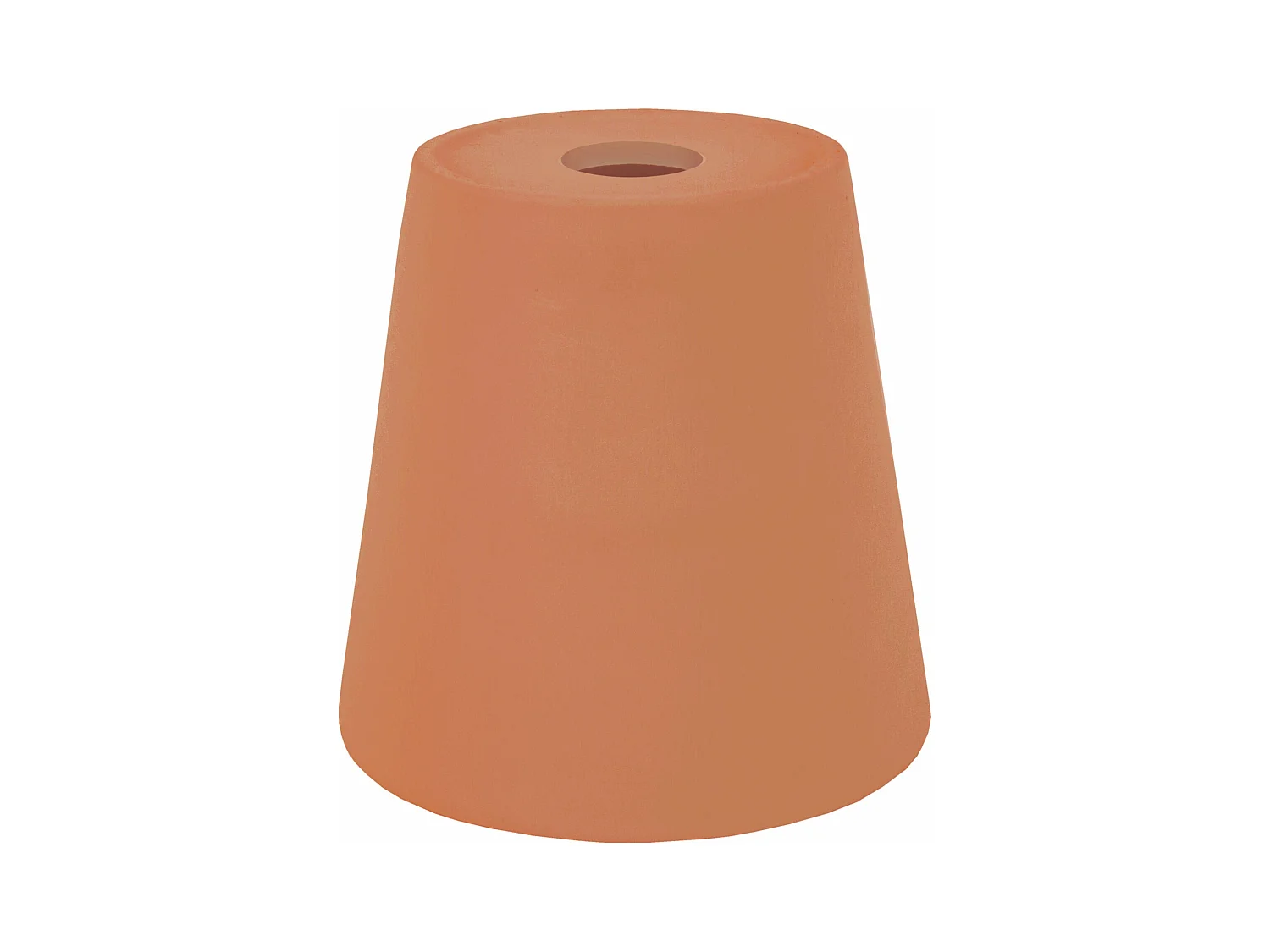 Abat-jour poterie  marron 17 cm.