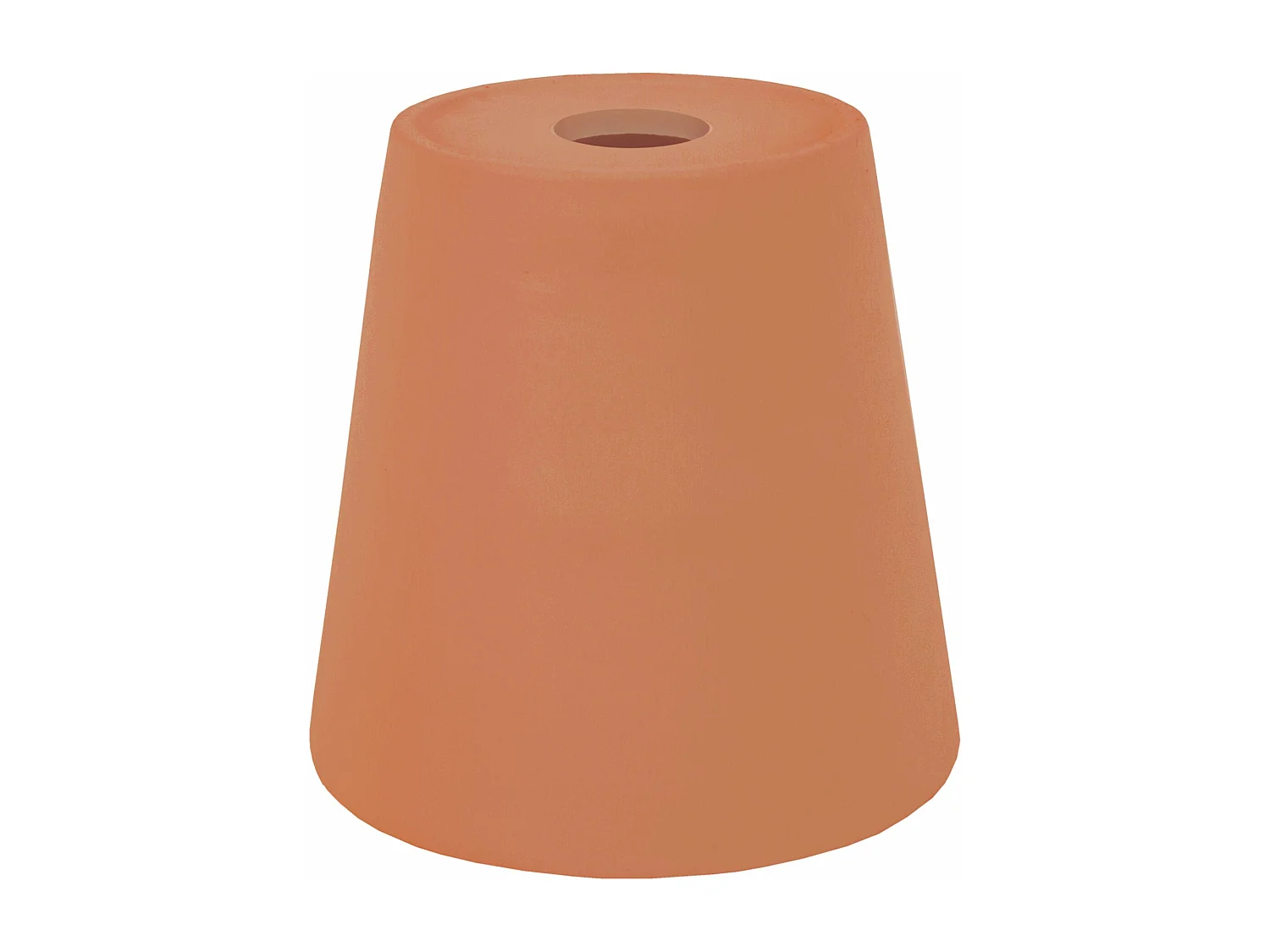 Abat-jour poterie  marron 17 cm.