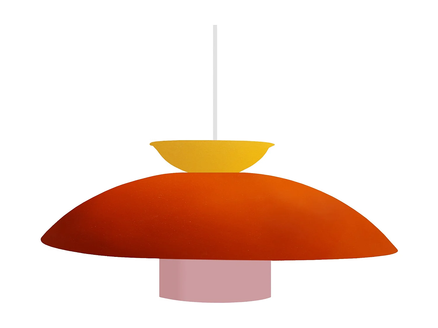 Suspensão TOSEL  GRETA metal cúpula azul acinzentado D27 x  H70  cm