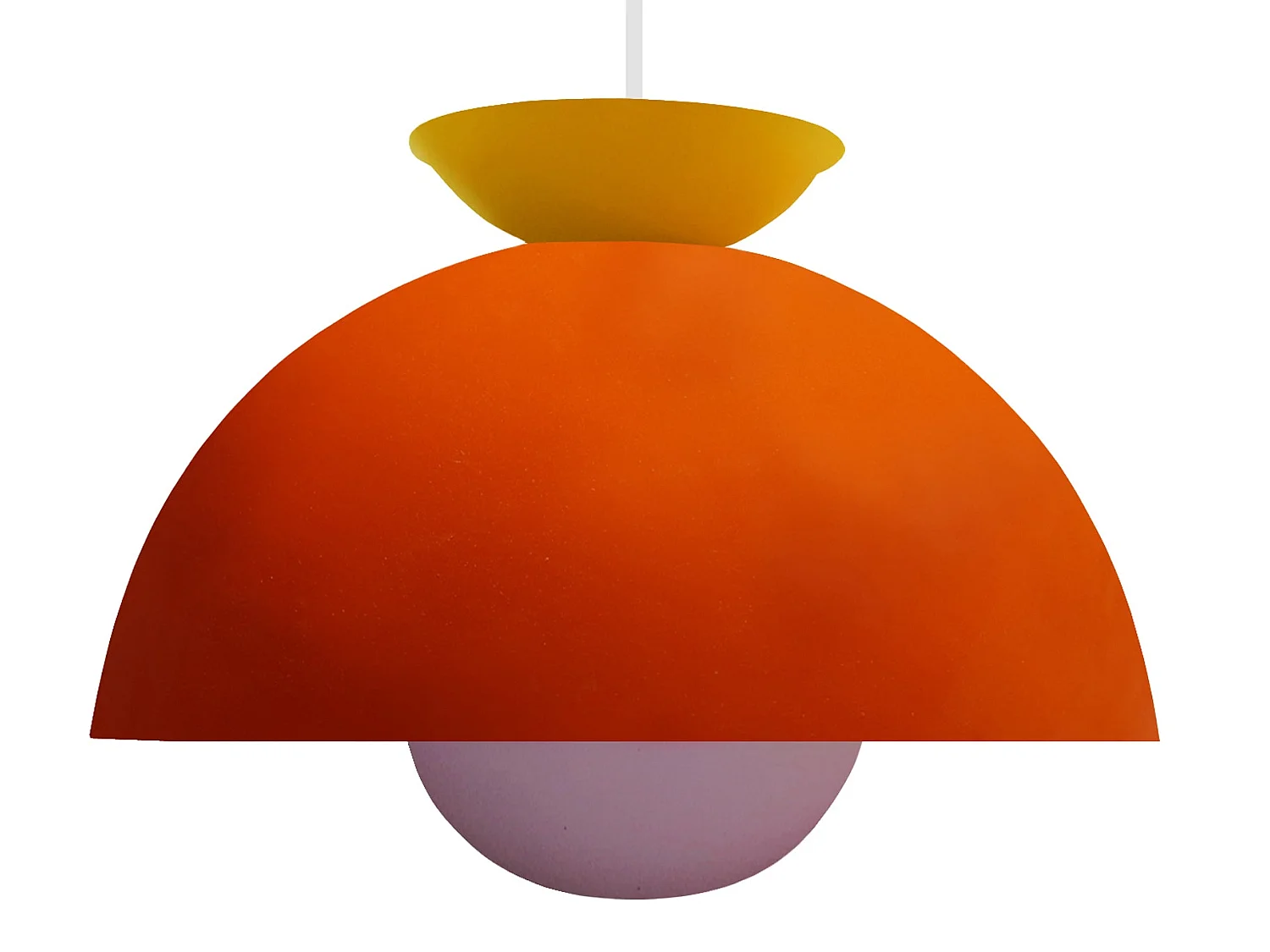 Suspension TOSEL ,métal,Orange , H110xD30xP30cm