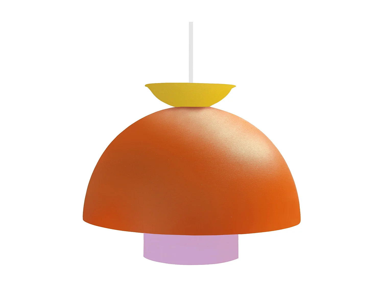 Suspension TOSEL ,métal,Orange  ,H110xD30xP30cm