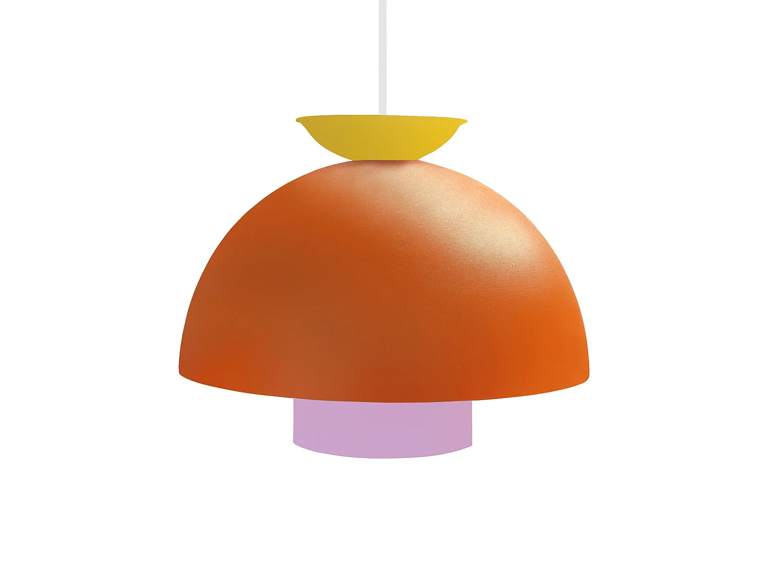 Suspension TOSEL ,métal,Orange  ,H110xD30xP30cm