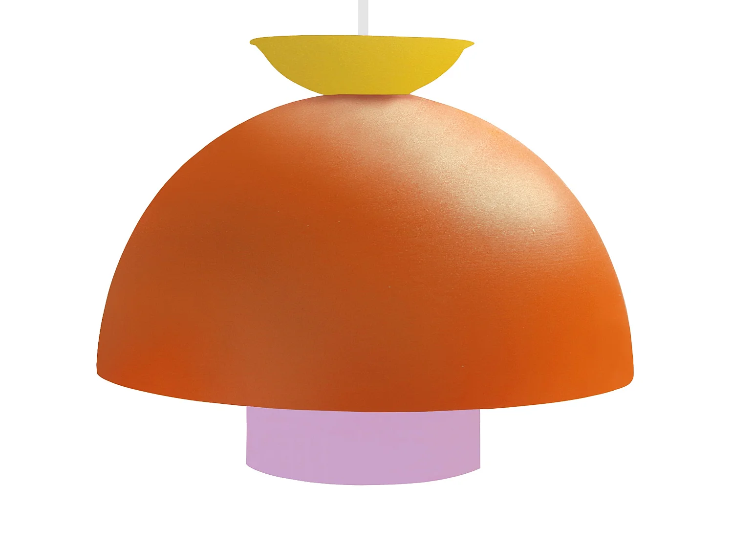 Suspension TOSEL ,métal,Orange  ,H110xD30xP30cm
