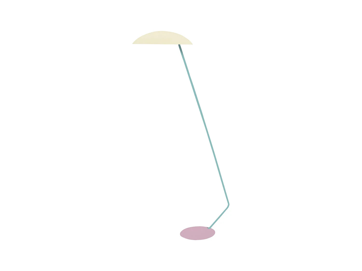 Lampadaire de Bureau TOSEL ,métal,beige,H174xD33xP70cm