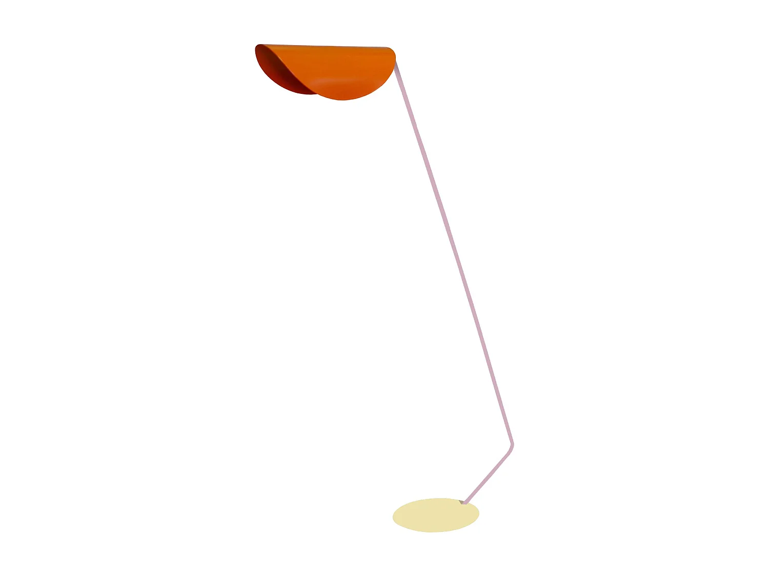 Lámpara para Escritorio TOSEL ,metal,Naranja-,A174xD33xP70cm