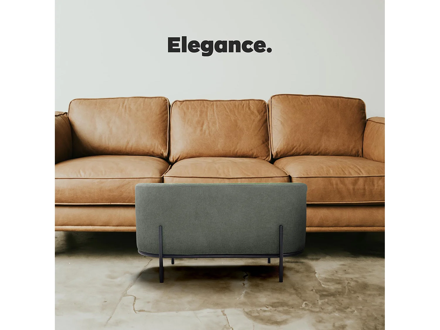 Lipsia Velvet - Pouf Ovale In Velluto A Coste Verde