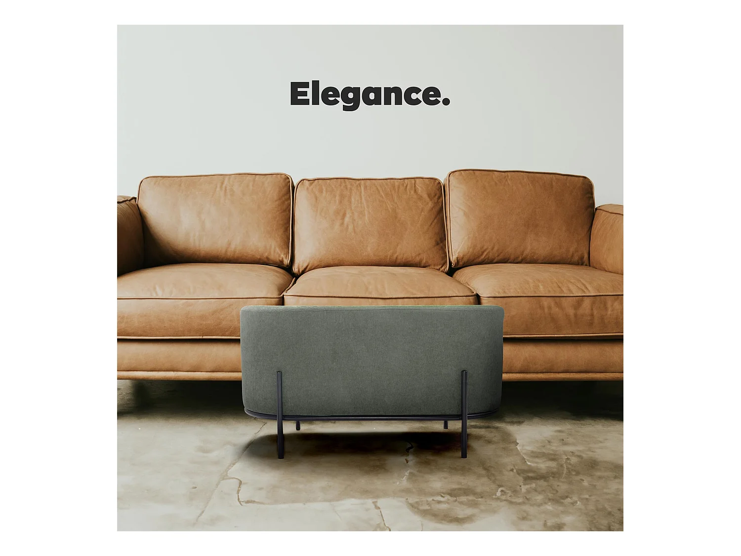 LIPSIA VELVET - Puf ovalado de pana