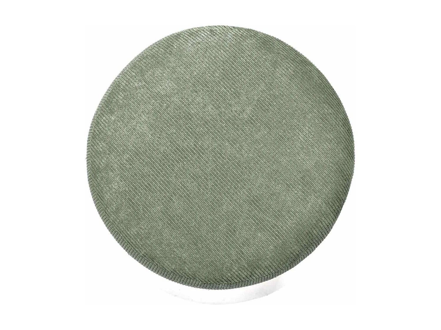 BONN VELVET - Pequeno pufe redondo de bombazina