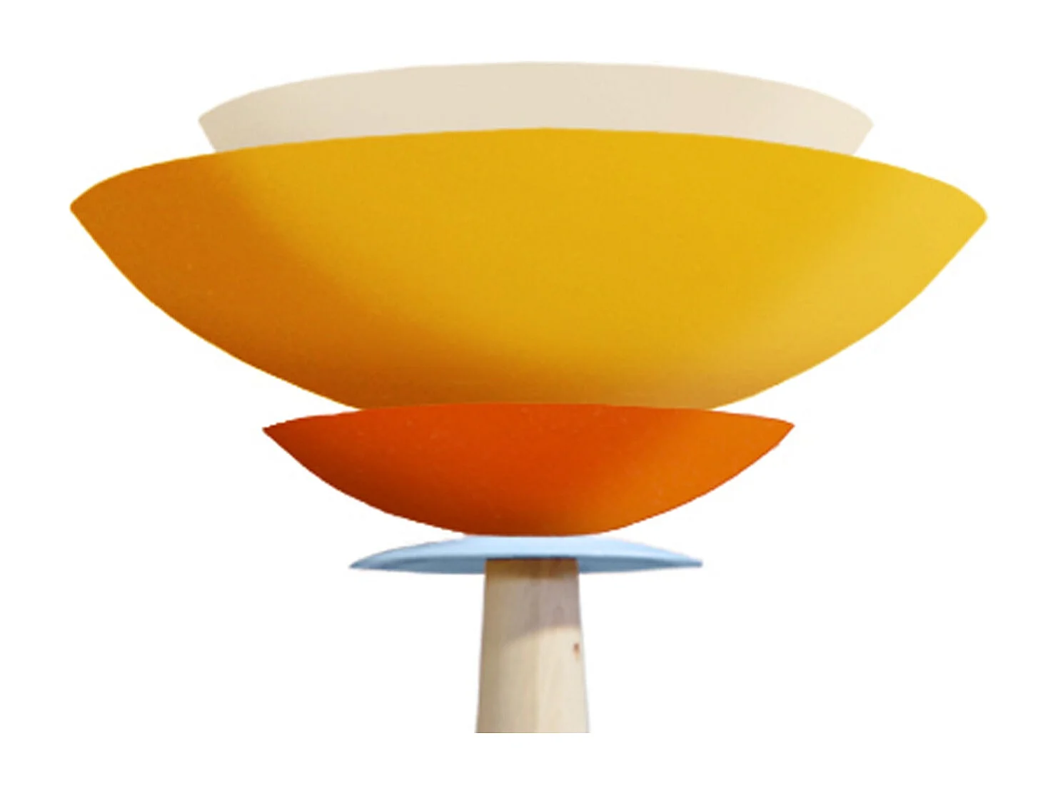 Lámpara de Pie TOSEL ,madera,AMARILLO,A195xD43xP110cm