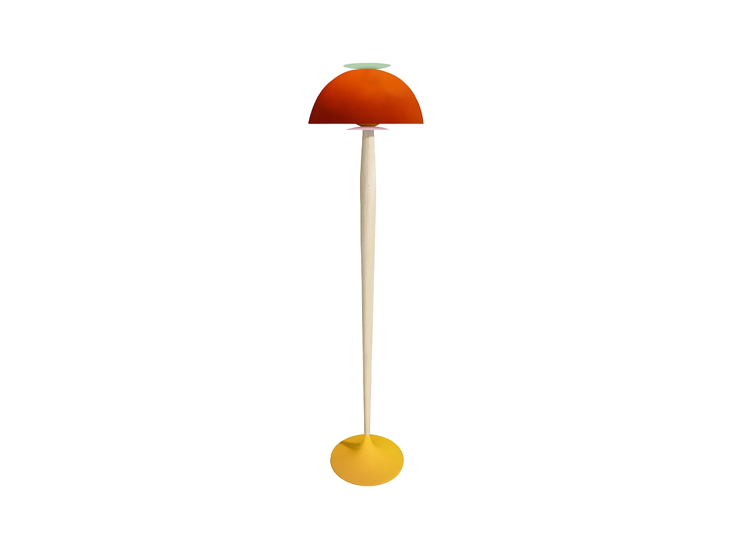 Lampadaire TOSEL ,bois,Rose ,H165xD43xP43cm