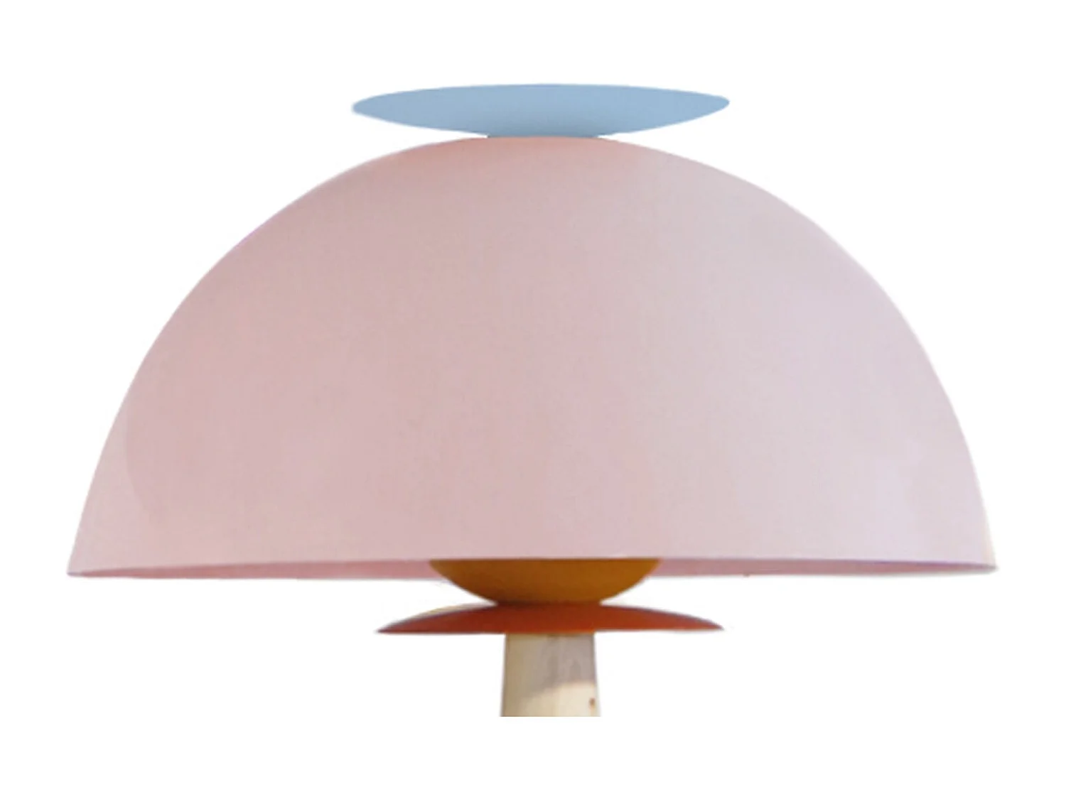 Lámpara de Pie TOSEL ,madera,Rosa ,A165xD43xP43cm