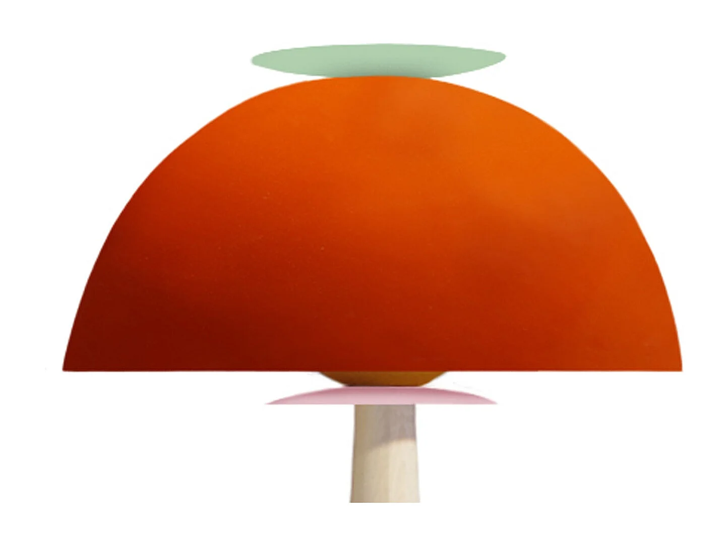 Lámpara de Pie TOSEL ,madera,Naranja,A165xD43xP43cm