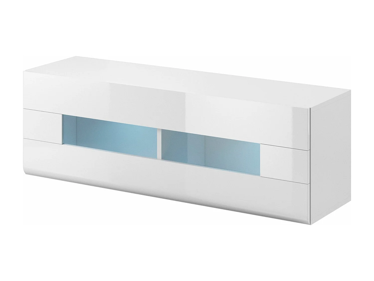 HÄNGEVITRINE Toledo Weiß 131,2 / 37 / 45cm