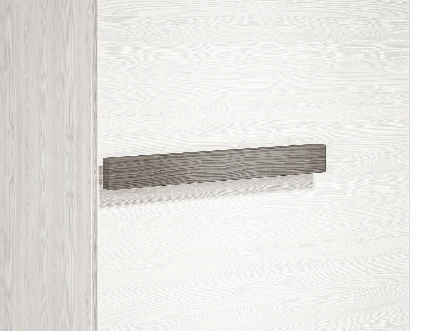 STAURAUMSCHRANK Blanco Pinie weiß / grau 55 / 42 / 202cm