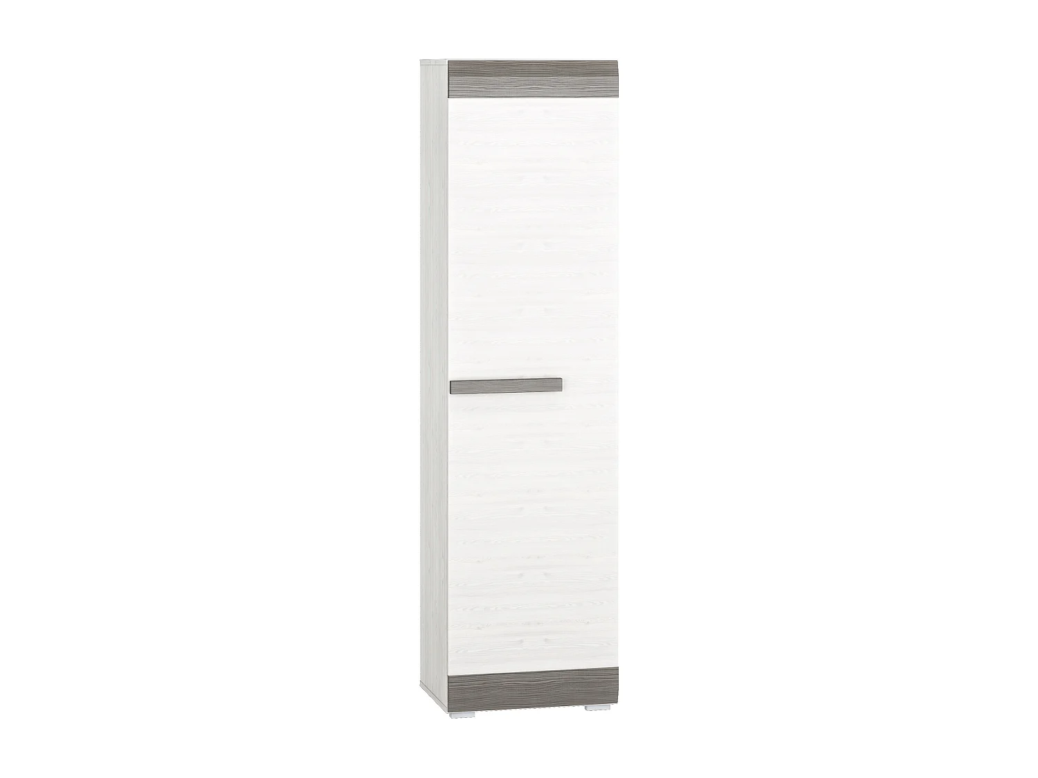 STAURAUMSCHRANK Blanco Pinie weiß / grau 55 / 42 / 202cm