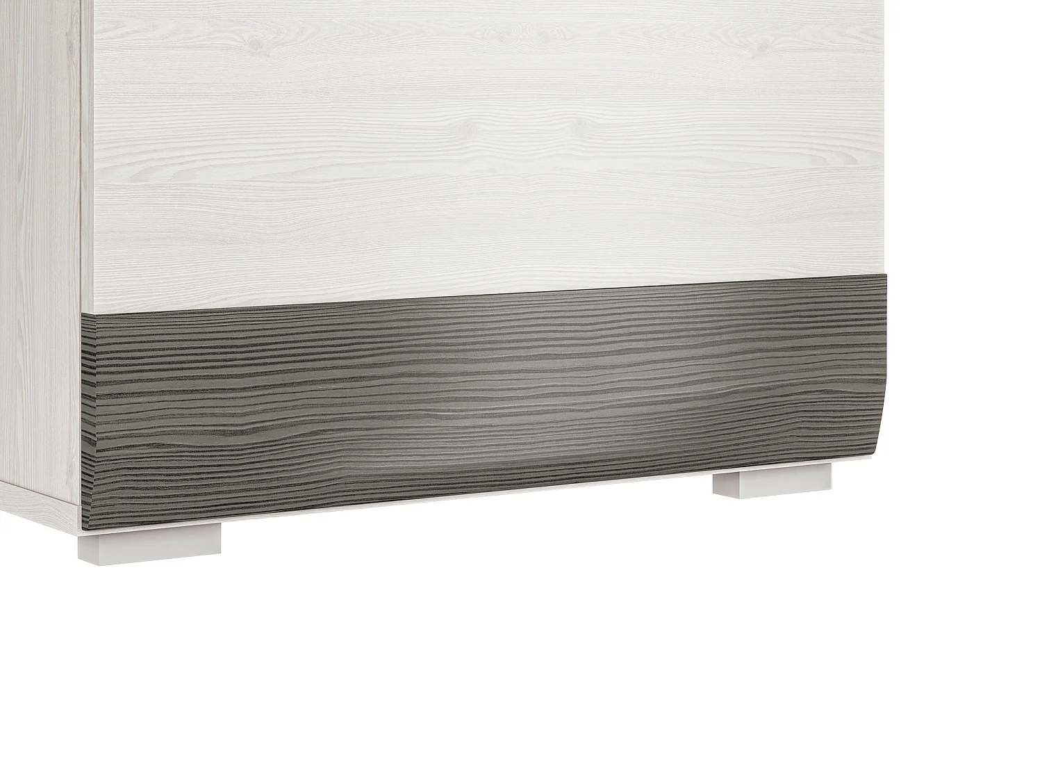 STAURAUMSCHRANK Blanco Pinie weiß / grau 55 / 42 / 202cm