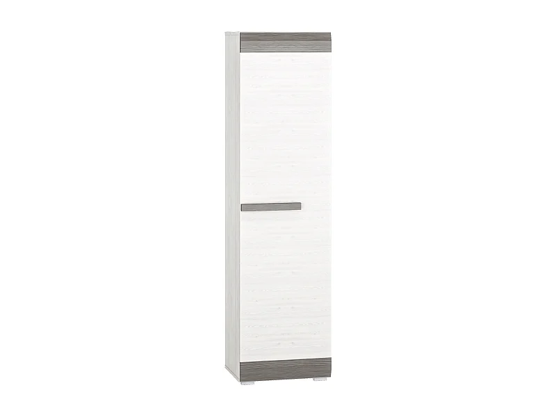 STAURAUMSCHRANK Blanco Pinie weiß / grau 55 / 42 / 202cm