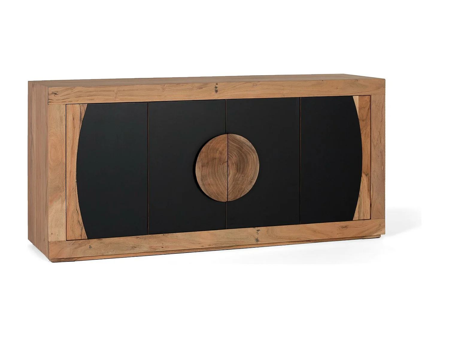 Buffet à 4 portes en bois d'acacia