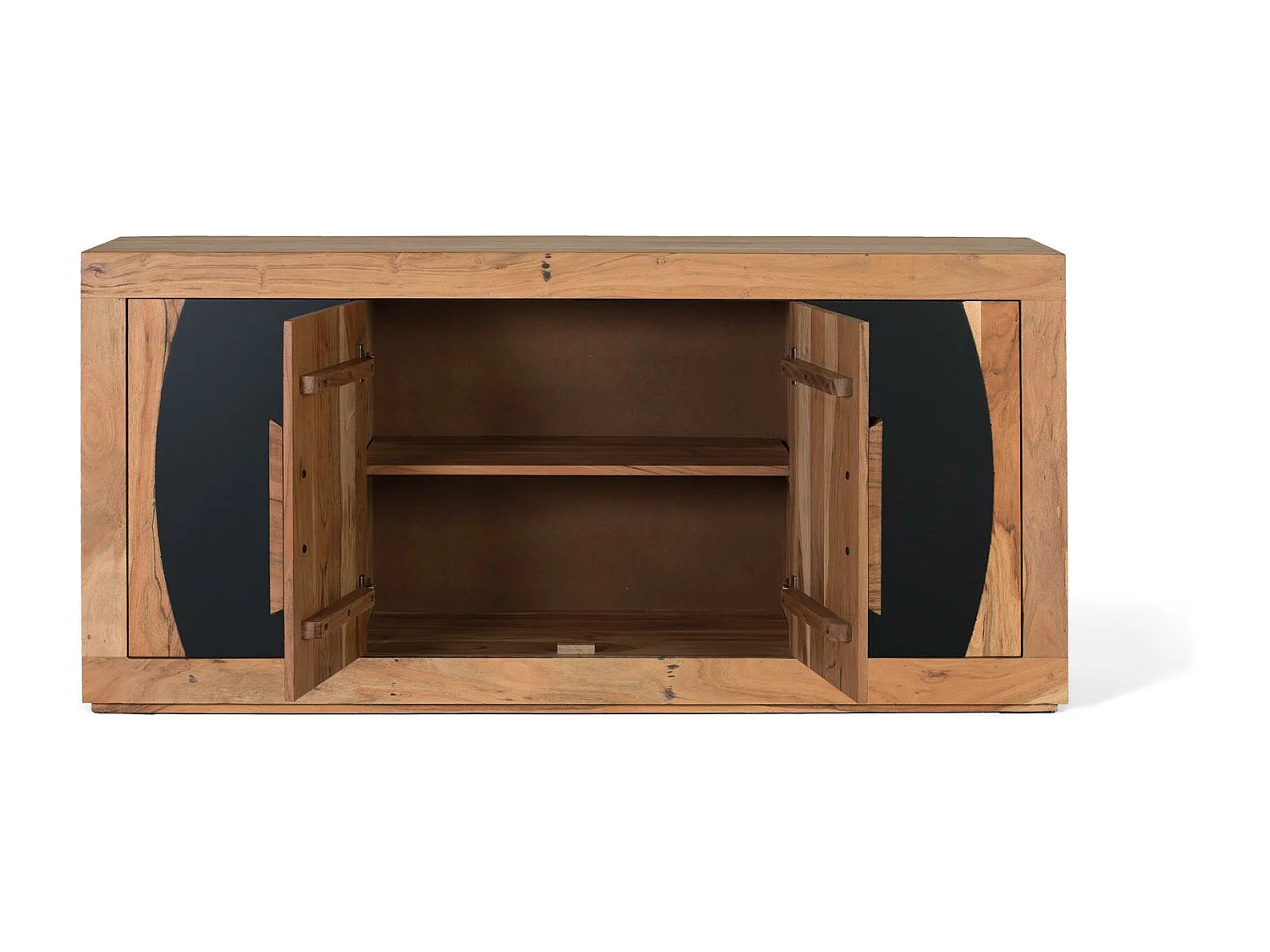 Buffet à 4 portes en bois d'acacia