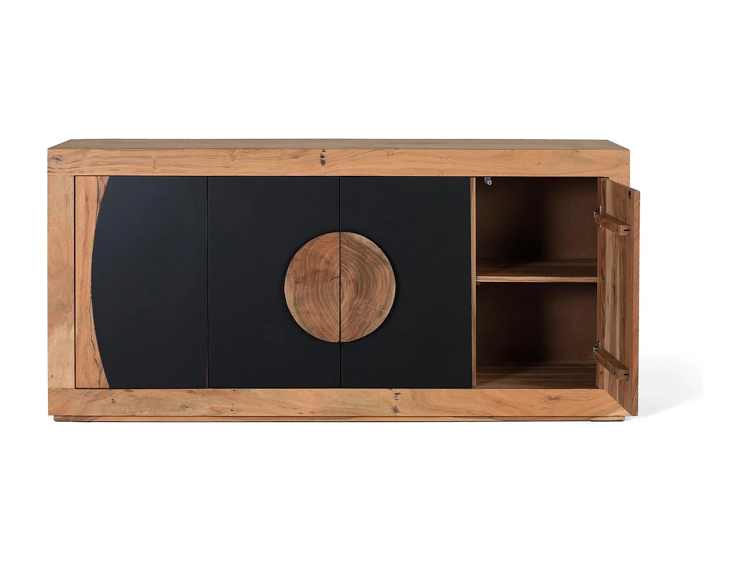 Buffet à 4 portes en bois d'acacia