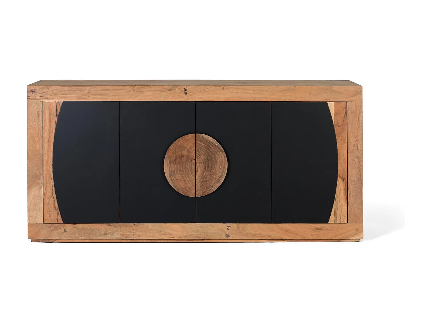 Buffet à 4 portes en bois d'acacia