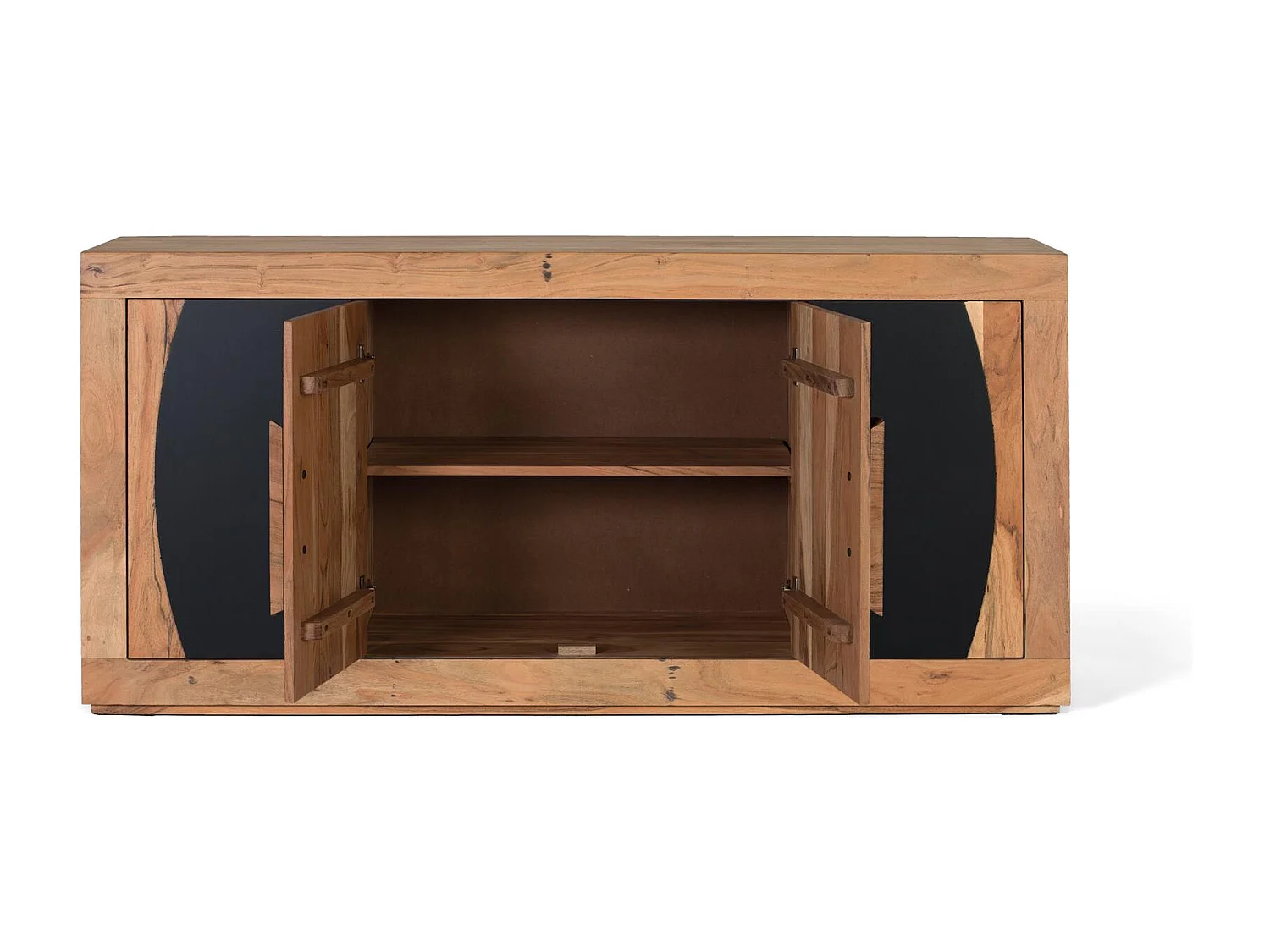 Buffet à 4 portes en bois d'acacia