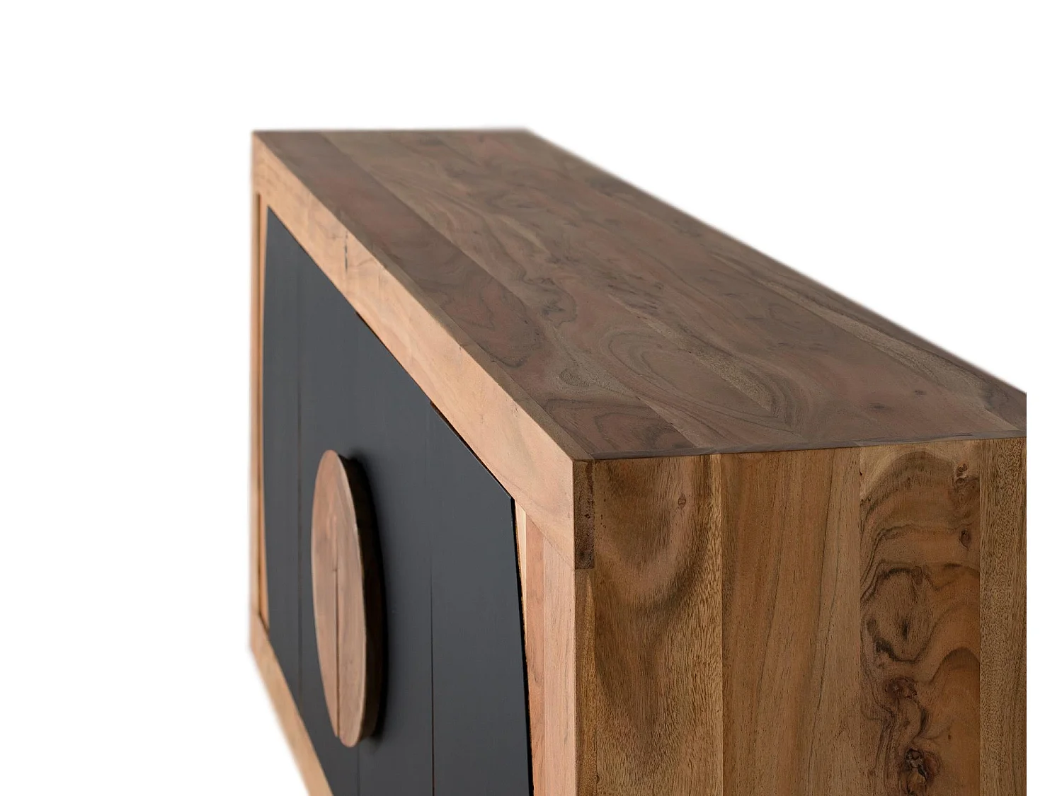 Buffet à 4 portes en bois d'acacia