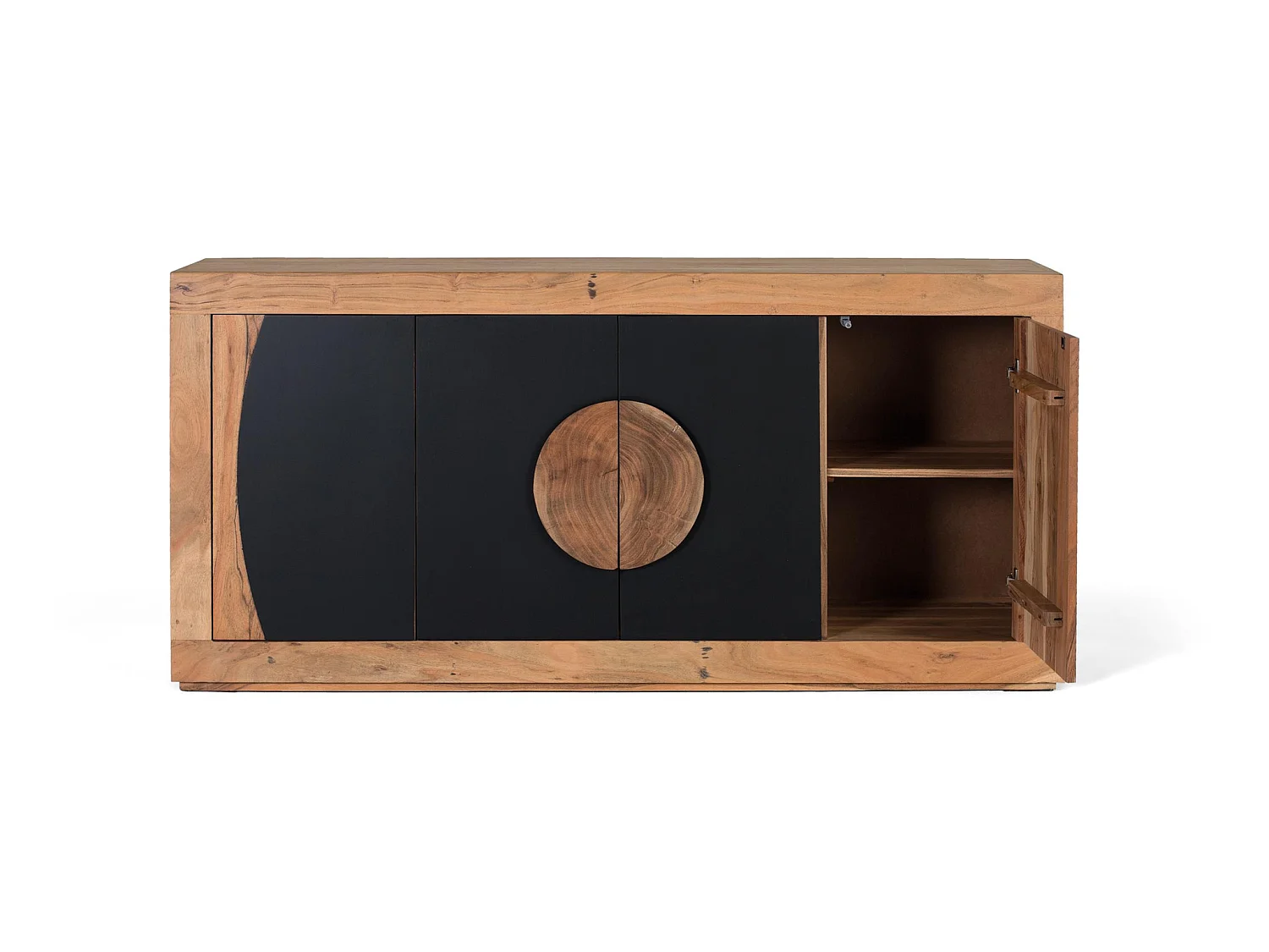 Sideboard mit 4 Türen aus Akazienholz